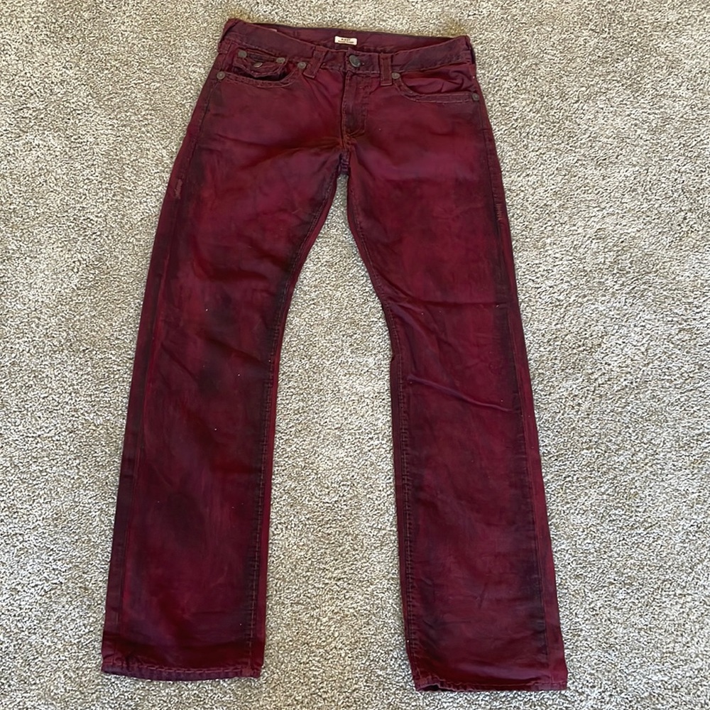 TRUE RELIGION RICKY STRAIGHT-LEG JEANS (33)